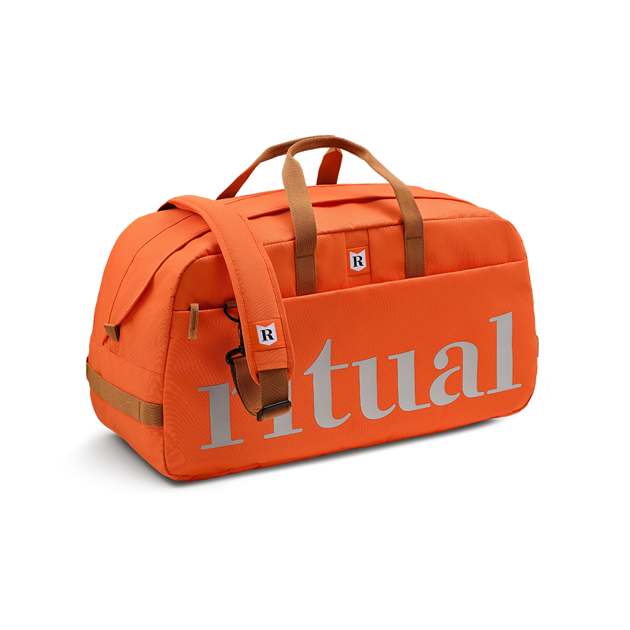 Ritual Calibre hockey duffle bag orange front left view