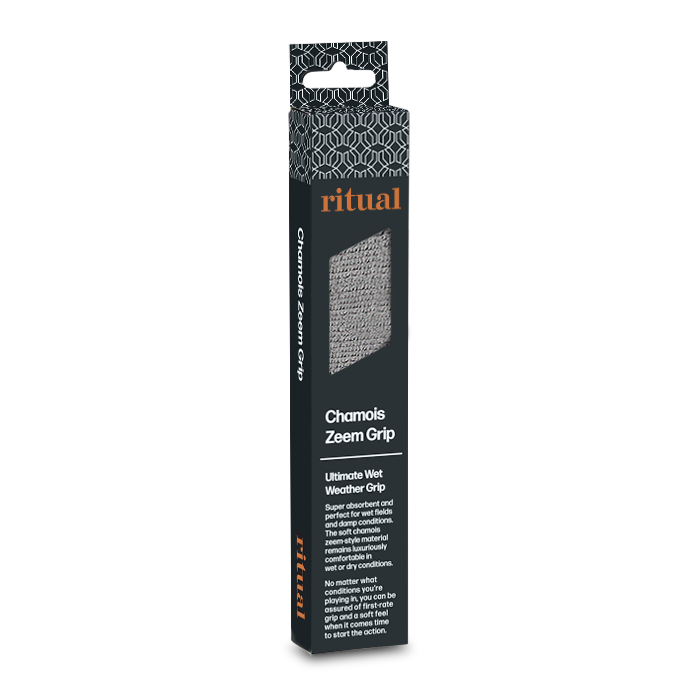 Ritual hockey, grey field hockey grip, hockey stick handle chamois grip, zeem grip, rough texture